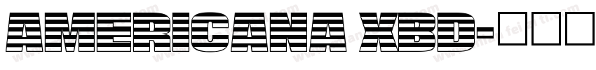 americana xbd字体转换